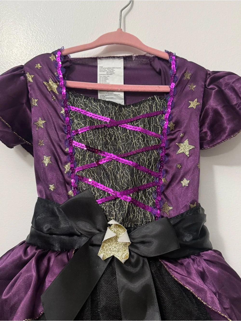 Wonder Nation Purple Haunted Castle Halloween Costume Dress Girls Size S (6X)